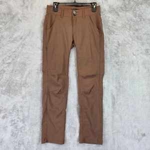 prAna Hose Damen 2 braun Nylon Stretch Wandern Roll-Up Druckknopf Reißverschlusstasche normal - Bild 1 von 11