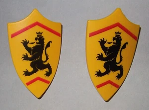 23541, 2x Schild (mit Drehgriff), tropfenförmig, gelb, bedruckt - Picture 1 of 1