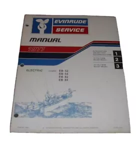 1977 Evinrude Electric Outboard Motor Models EB52 EB54 EB82 EB84 Service Manual - Picture 1 of 1