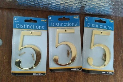 Hillman 843155 耐候金黄铜螺丝 #5 号 4 H 英寸 ~ 3 件装 — 第 1/2 张图片