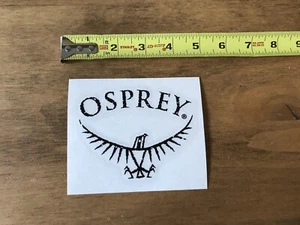 Osprey Backpacks Black/White Sticker/Decal Outdoor Hiking Backpack Approx 5” New - Picture 1 of 1