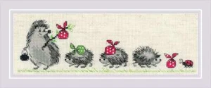 Riolis gezähltes Kreuzstich-Kit Igel R1711 - Bild 1 von 9