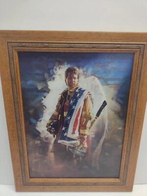 Professionally Framed Canvas Printing of Fireman with angel wings, 14" x 11.25" - Изображение 1 из 3