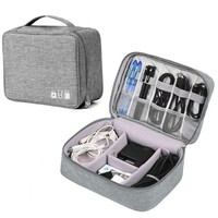 Electronics Travel Organizer USB  Cable Storage Bag Portable Case Accessories