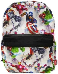 [NEW] Marvel Avengers 16" AllOverPrint Deluxe School Backpack w/Laptop Compartme - Picture 1 of 3