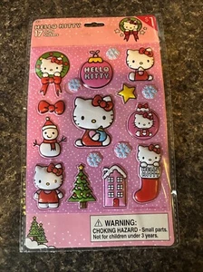 Hello Kitty Puffy Stickers 2014 Sanrio 1 Sheet 14 Stickers Sticker NOS NIP - Picture 1 of 8