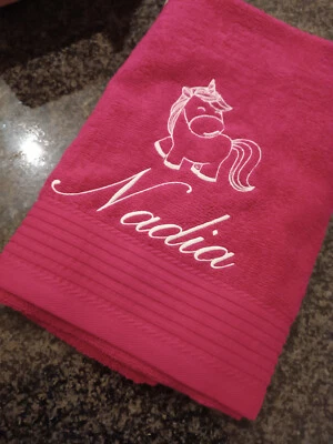 Handtuch 70x140cm Namen Tier Motiv Personalisiert Geschenk Duschtuch Saunatuch - Bild 1 von 4