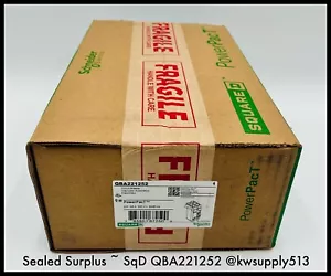 QBA221252 ~ Square D QBA221252 I-Line 125A PowerPacT Q 2P MCCB ~ Sealed Surplus - Picture 1 of 2
