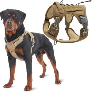 Tactical Dog Harness for Small Large Dogs No Pull Adjustable Pet Harness