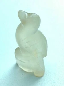 Crystal Quartz Handmade Carved Bird 8.3 grams in weight 3.5 cm in Height - Picture 1 of 3