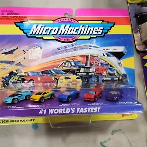 Vtg. Micro Machines #1 World's Fastest 75030 NEW Sealed NIP A19 - Picture 1 of 2