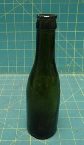 Vintage Soda Bottle Dark Green 7-3/4", Embossed "XH" and "2" - Picture 1 of 5