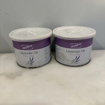 Tira de cera de aceite de lavanda Depileve 13,52 OZ - Lote de 2 Foto 1 de 4