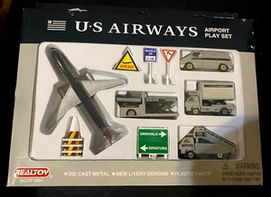 RARE Daron Realtoy #RT 2691 US Air Airport Play Set w/Boeing 757 in Diecast - Picture 1 of 4