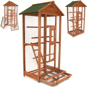 Vogelvoliere Voliere Vogelkäfig 160 Käfig Vogelhaus Vogel Tierkäfig Holz 56610 - Bild 1 von 9