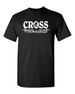 Cross Training religious Jesus T-shirt Tee Pray fitness - Picture 1 of 1
