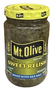 Monte Oliva Dulce Relish Hecho con Sal Marina 8 OZ - Imagen 1 de 1
