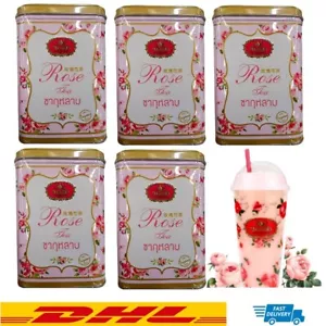 5 x 50g. Cha Tra Mue Authentic High Quality Thai Oolong+ Rose Petals Tea Mix DHL - Picture 1 of 8