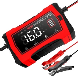 16-Amp Battery Charger, 6V/12V/24V Smart Car Battery Charger, Automotive Battery - Picture 1 of 9