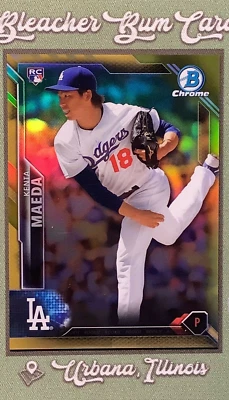 Bowman Chrome Kenta Maeda Gold Refractor #/50 RC 2016 ¡Raro! Foto 1 de 3