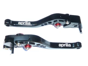 APRILIA TUONO FACTORY 2017-2025 KURZE SCHWARZE BREMS-KUPPLUNGSHEBEL ROAD TRACK RACE - Bild 1 von 9
