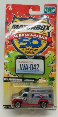 Matchbox Across America серия 50th Birthday - Washington Ambulance (2001) - Изображение 1 из 3