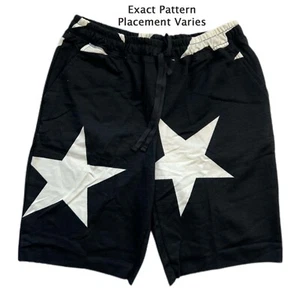 PICCOLI PANTALONCINI JAMIE French Terry LuLaRoe ~ STELLE BIANCHE su NERO ~ taglie 6-8; nuovi con etichette - Foto 1 di 4
