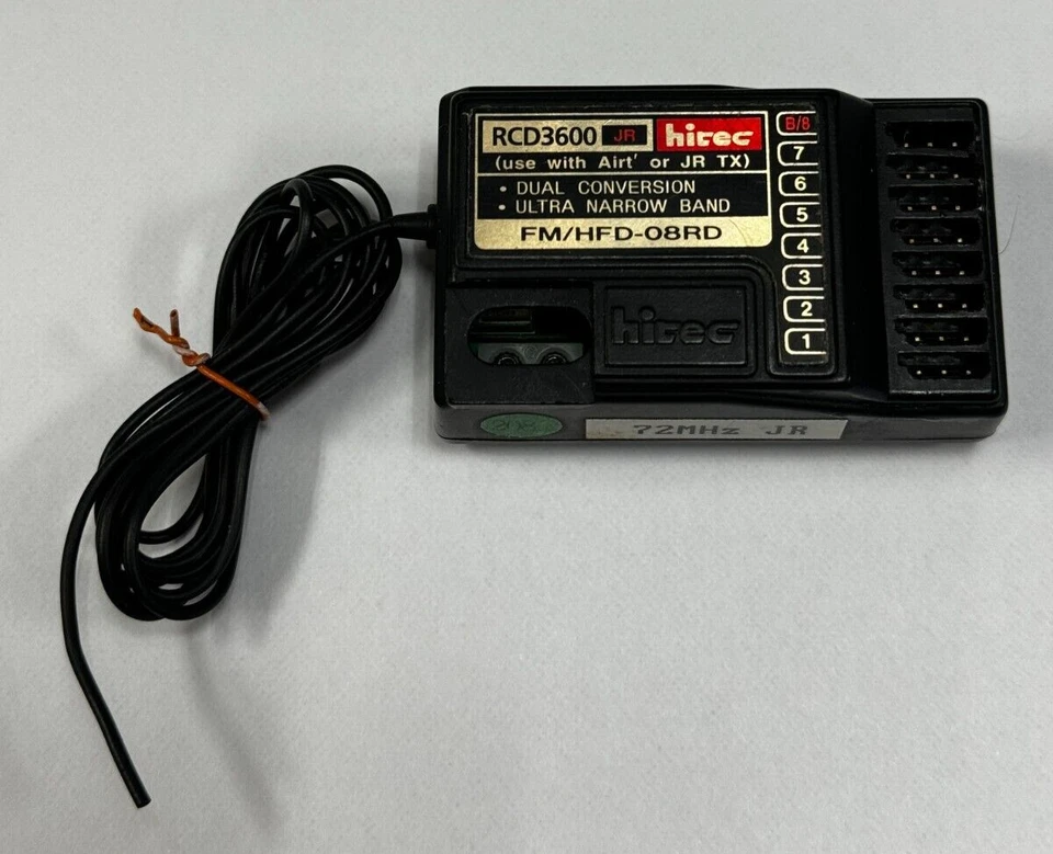 Excellent Hitec RCD3600 Positive Shift 72mhz RC Airplane Receiver : JR Airtronic - Image 1 of 1