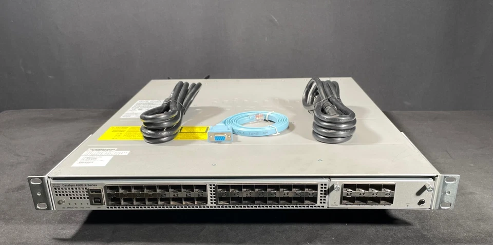 Коммутатор Cisco WS-C4500X-40X-ES 40 портов Ethernet с двойным питанием - доставка в тот же день - Изображение 1 из 4