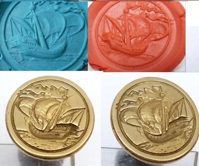 Segelschiff Wachssiegel  Petschaft?    BRONZE? Messing ? - Bild 1 von 4