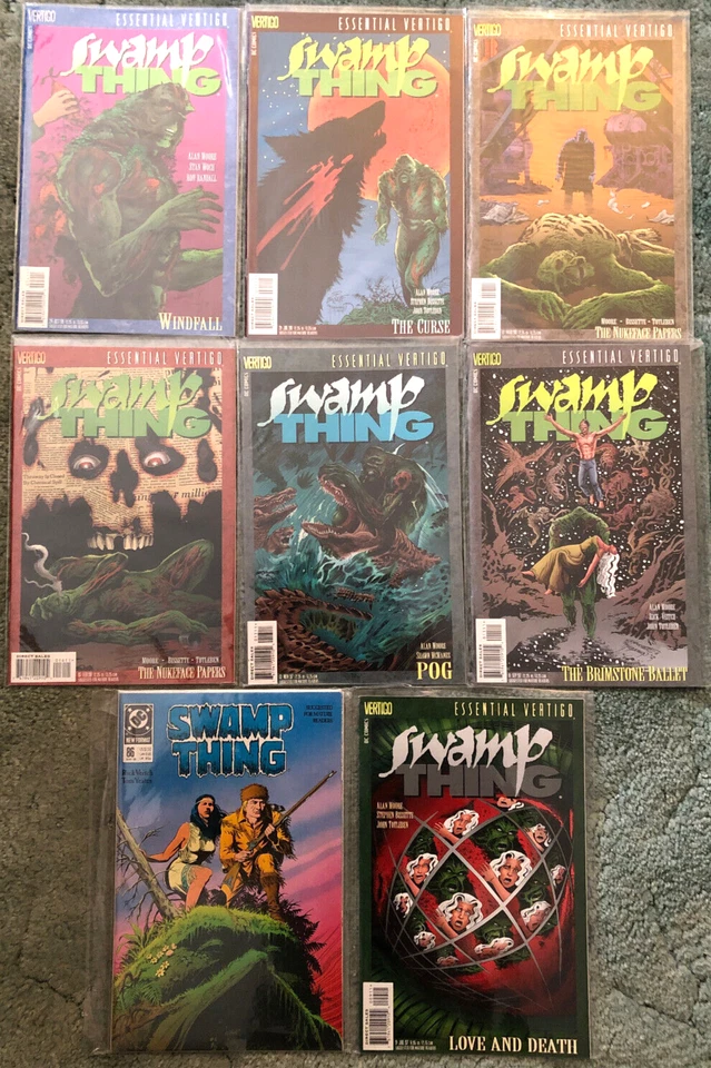 Swamp Thing comic books, lot of 8, Vertigo #9, 11, 13, 16, 17, 21 & 24, DC #86 - Изображение 1 из 1