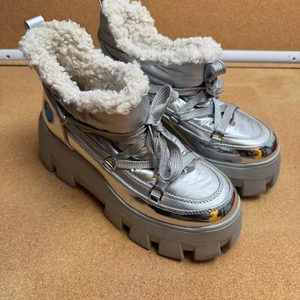 Circus by Sam Edelman Womens ALI Silver/Grey snow boots 8 1/2 M - Picture 1 of 6