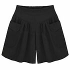 Plus Leg Casual Baggy Skort Ladies Wide Shorts UK Pants Size Skirts 45097 Womens