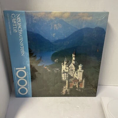 Vintage Springbok Neuschwanstein Castle 1000 Pc Puzzle 24x30 King Ludwig Bavaria - Image 1 of 4