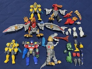 Hasbro 6” Transformers Super Hero Mashers Dinobots Grimlock Strafe Lot #12 - Picture 1 of 7