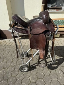Westernsattel Original Treeless Leder - Bild 1 von 9