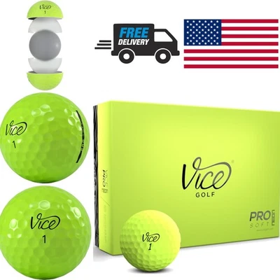 Pelotas de golf Soft Feel 1 docena construcción de uretano cal para mayor visibilidad Foto 1 de 4