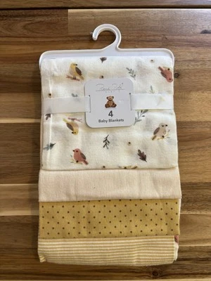 NUEVO Rene Rofe 4 Mantas Receptoras Bebé 100% Algodón Recién Nacido Niño Niña Regalo Foto 1 de 2