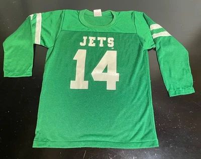 Camiseta deportiva vintage de los Rawlings New York Jets #14 juvenil grande 14-16 NFL fútbol Foto 1 de 4