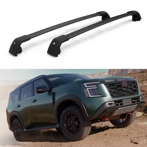Fits For Nissan Armada Y63 2025 2026 Aluminum Cross Bars Roof Racks Crossbar - Picture 1 of 8
