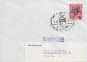 BUND 618 auf Brief, gest. 2300 KIEL 1 08.05.1976, Messe - Bild 1 von 1