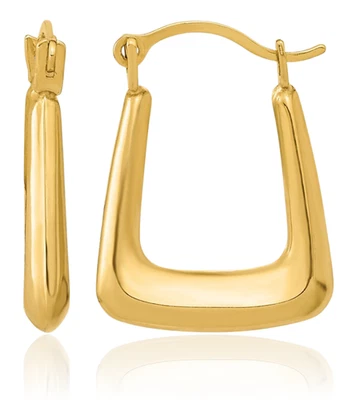 14K Solid Yellow Gold Small Hoop Earrings - Image 1 of 4