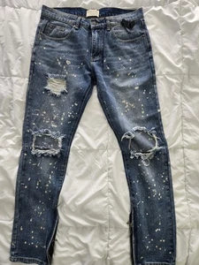 New FEAR OF GOD Fourth Collection  Distressed  Denim Jean Size 32×32 - Picture 1 of 6