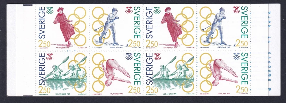 Sweden 1991 cpl booklet Olympic Gold I.  Engraver  Mörck.  MNH - Image 1 of 1