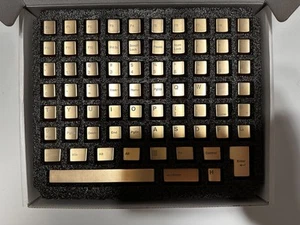 Awekeys Full Metal Keycap Set Special Edition - Satin Gold - Picture 1 of 2