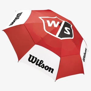 NUEVO Paraguas Wilson Staff Tour Doble Toldo - Rojo/Blanco 62" - Imagen 1 de 1