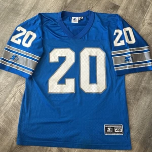 Vintage Barry Sanders Detroit Lions Starter Trikot #20 - blau/weiß - Herren 46 Gr. Medium - Bild 1 von 17