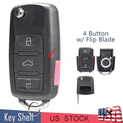 Carcasa para Volkswagen Jetta Beetle 2002 2003 2004 2005 mando a distancia abatible llavero Foto 1 de 4