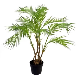 Large Artificial Palm Tree Natural Areca 90cm 3ft Leaf Design Realistic Plants - Picture 1 of 3