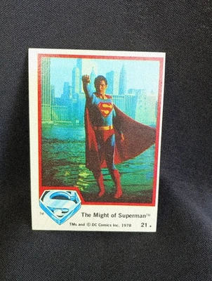 1978 Topps vintage DC Comics #21 The Might Of Superman - Image 1 of 2